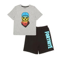 Front - Fortnite Childrens/Kids Gradient Skull Short Pyjama Set