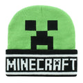 Front - Minecraft Face Creeper Beanie