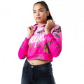 Front - Hype Girls Butterfly Fade Cropped Pullover Hoodie