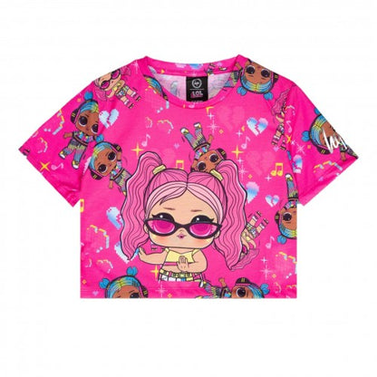 Front - Hype Girls Bae Wheels LOL Surprise Crop T-Shirt