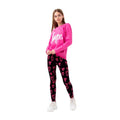 Front - Hype Girls Hearts Long-Sleeved T-Shirt And Leggings Set