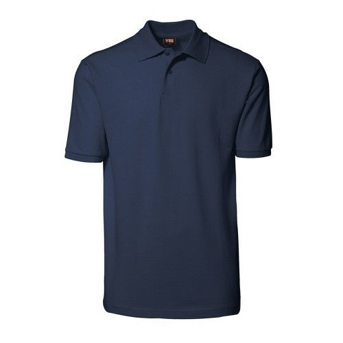 Front - ID Unisex Yes Short Sleeve Regular Fitting Plain Cotton Polo Shirt