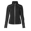 Front - ID Womens/Ladies Contrast Full Zip Fitted Long Sleeve Sweatshirt