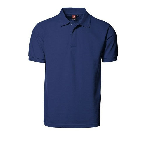 Front - ID Mens Pro Wear Press Stud Regular Fitting Short Sleeve Polo Shirt