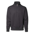 Front - ID Mens High Collar Regular Fitting Half Zip Sweatshirt