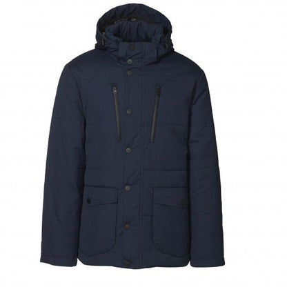 Front - ID Mens Padded Smart Winter Parka Jacket