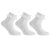 Front - Cottonique Childrens Girls Plain Lace Top Socks (Pack Of 3)