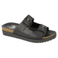 Front - Down To Earth Womens/Ladies Mid Flatform 2 Buckle Strap Sandals