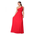 Front - Krisp Womens/Ladies One Shoulder Evening Maxi Dress
