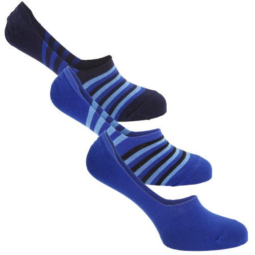 Front - Floso Mens Invisible Trainer Socks (Pack Of 3)
