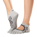 Front - Toesox Womens/Ladies Bellarina Comet Toe Socks