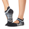 Front - Toesox Womens/Ladies Bellarina Duet Toe Socks