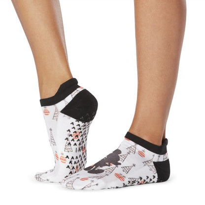 Front - Tavi Noir Womens/Ladies Savvy Holly Jolly Mickey Mouse Gripped Socks