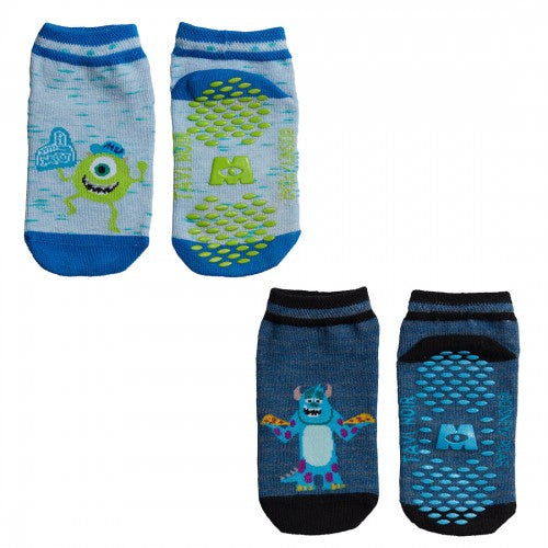 Front - Tavi Noir Childrens/Kids Tiny Soles Monsters Inc Ankle Socks (Pack of 2)
