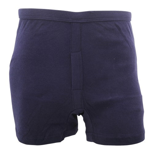 Front - FLOSO Mens 100% Cotton Interlock Trunk Underwear (Pack Of 2)