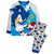 Front - Sonic The Hedgehog Childrens/Kids Spikes 3D Pyjama Set