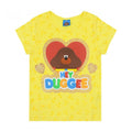 Front - Hey Duggee Girls Glitter Heart T-Shirt