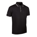 Front - Glenmuir Mens Tipped Short Sleeve Moisture Wicking Polo Shirt