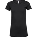 Front - Tee Jays Womens/Ladies Fashion Stretch Long Length T-Shirt