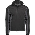 Front - Tee Jays Mens Lightweight Performance Hooded Soft Shell Jacket