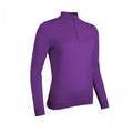 Front - Glenmuir Womens/Ladies Zip Neck Sweater