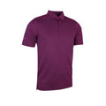 Front - Glenmuir Adults Unisex Micro Stripe Polo Shirt