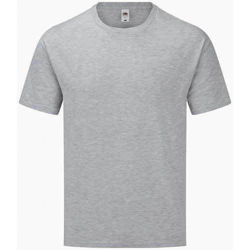 Front - Fruit of the Loom Mens Iconic 165 Classic Heather T-Shirt