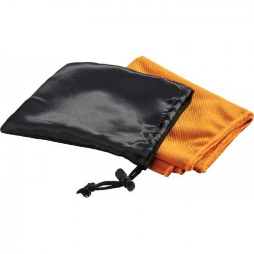 Orange - Front - Bullet Peter Cooling Towel in Pouch