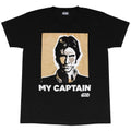 Front - Star Wars Mens My Captain Han Solo T-Shirt