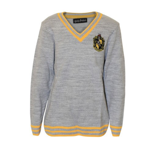 Front - Harry Potter Boys Hufflepuff House Knitted Jumper
