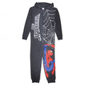 Front - Spider-Man Boys Web Shooting Jumpsuit