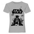 Front - Star Wars Girls Darth Vader Stormtrooper T-Shirt