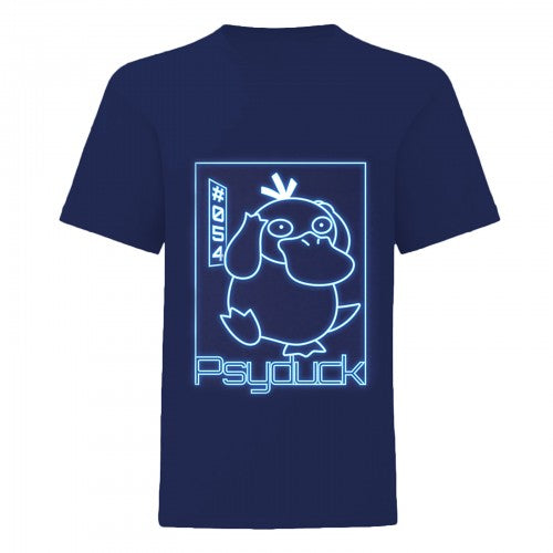 Front - Pokemon Boys Psyduck Neon T-Shirt