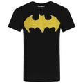 Front - Batman Mens Bat Sign Logo T-Shirt