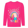 Front - Peppa Pig Girls Rainbow Sweatshirt