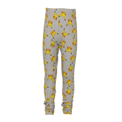 Front - Pokemon Girls Faces Pikachu Leggings