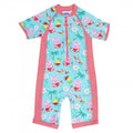 Front - Peppa Pig Girls Tropical One Piece Swimsuit