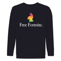 Front - Fortnite Boys Llama Rainbow Sweatshirt