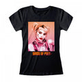 Front - Birds Of Prey Womens/Ladies Harley Quinn Gradient Fitted T-Shirt