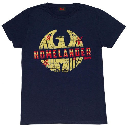 The Boys Mens Homelander Logo T-Shirt Discounts on great Brands