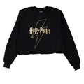 Front - Harry Potter Womens/Ladies Lightning Bolt Crop Sweatshirt