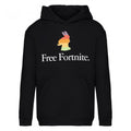 Front - Free Fortnite Boys Rainbow Llama Pullover Hoodie