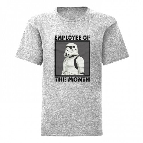 Front - Star Wars Mens Employee Of The Month Stormtrooper Heather T-Shirt