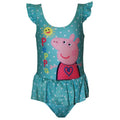 Front - Peppa Pig Girls Sunshine One Piece Swimsuit