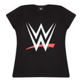 Front - WWE Womens/Ladies Logo Fitted T-Shirt