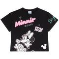 Front - Minnie Mouse Girls Style Icon Be You Crop T-Shirt