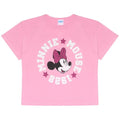 Front - Mickey Mouse Girls Minnie Mouse T-Shirt