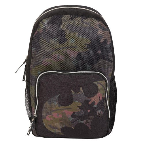 Front - Batman Girls Camo Backpack