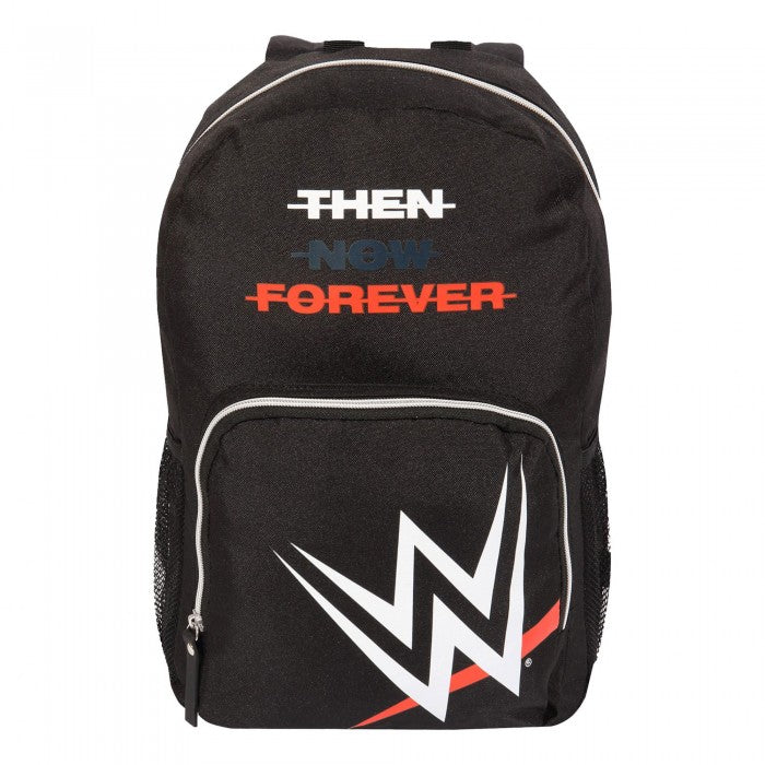 Front - WWE Boys Then Now Forever Logo Backpack