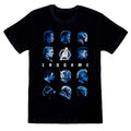 Front - Avengers Endgame Womens/Ladies Tonal Heads Boyfriend T-Shirt